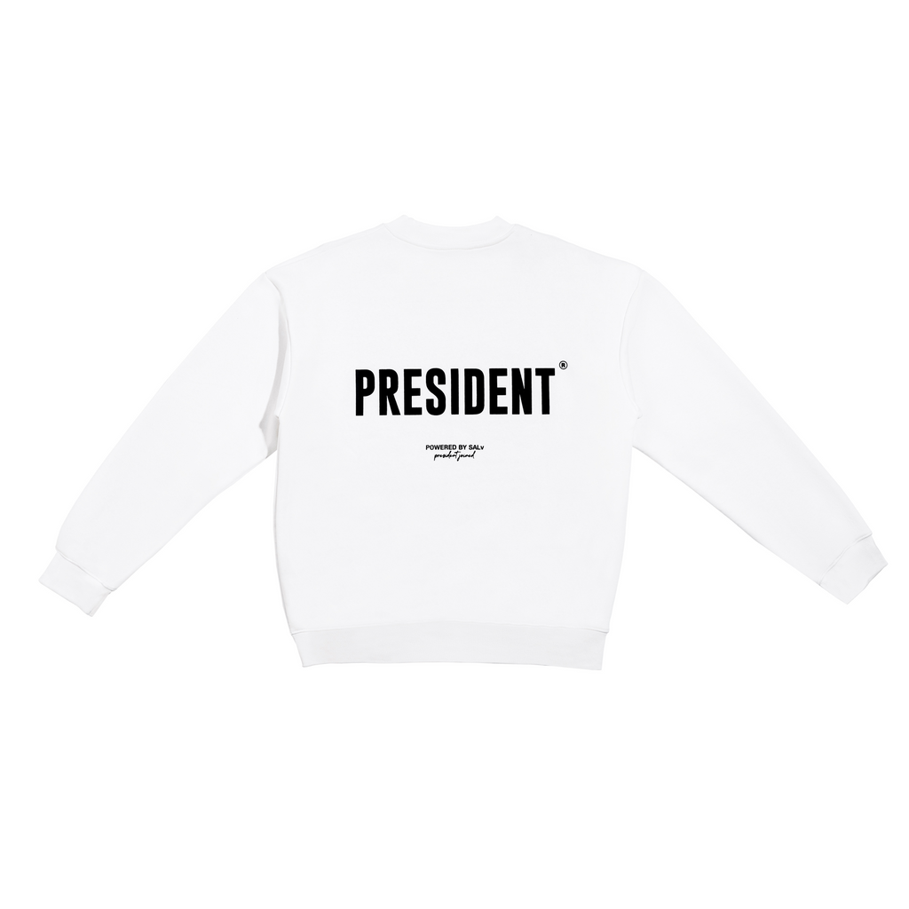 WHITE CREWNECK x BNF PRINTS